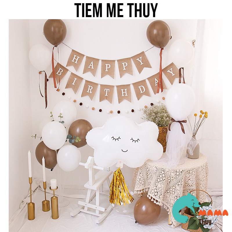Bộ bóng trang trí sinh nhật phong cách Hàn Quốc