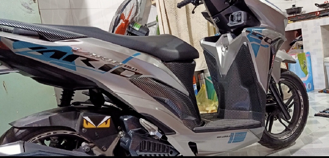 Tem rời Vario malay dán xe bạc