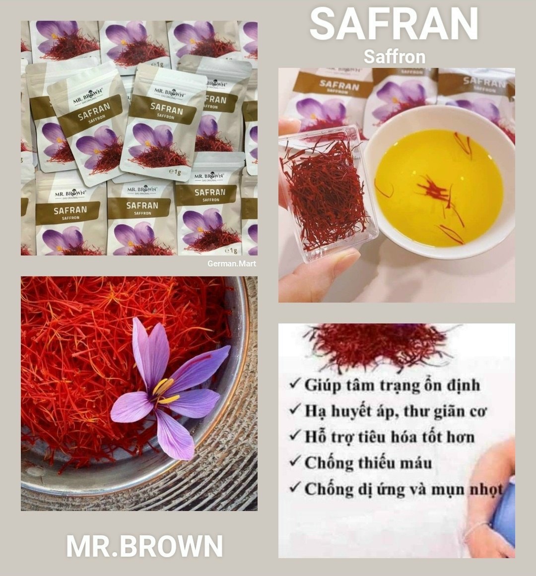 SAFFRON - NHUỴ HOA NGHỆ TÂY ĐỨC.