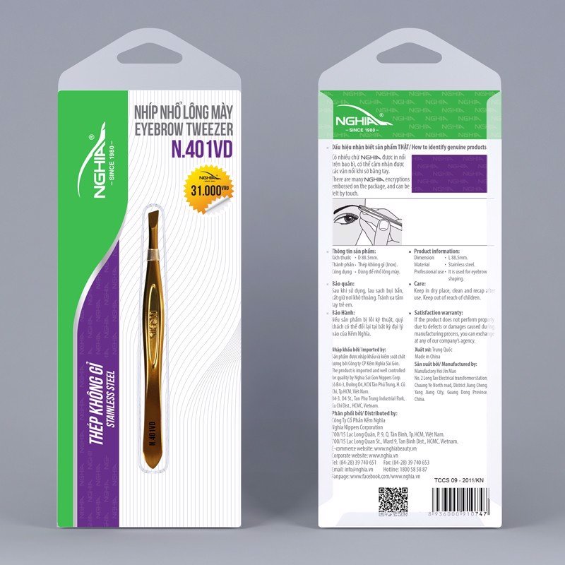 Nhíp nghĩa n401 thép không gỉ