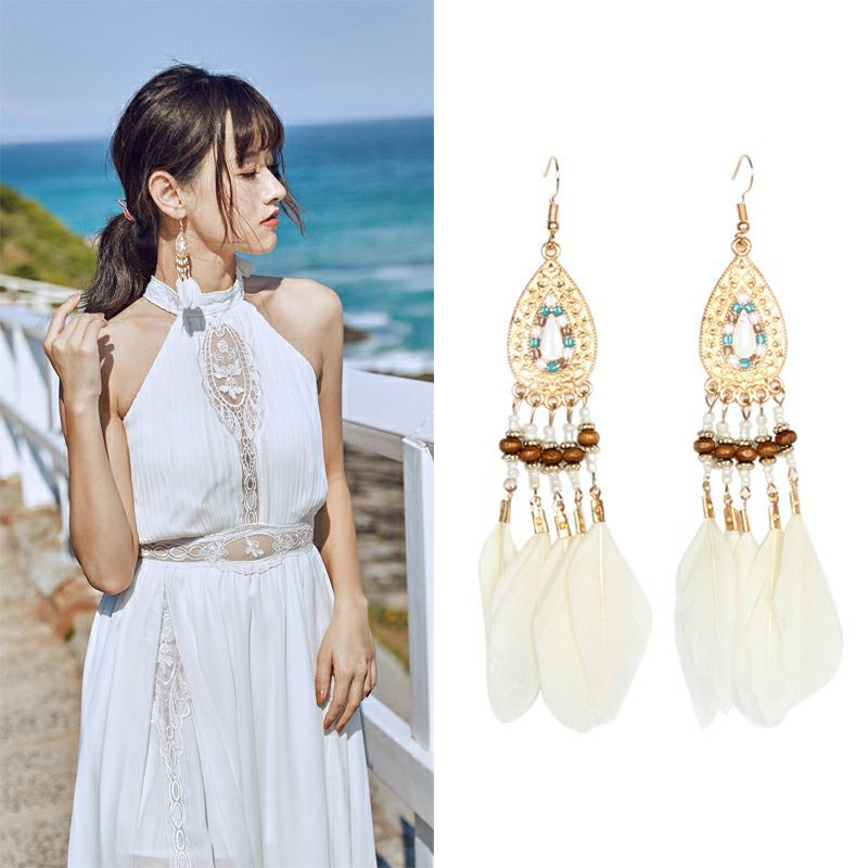 ( Có Sẵn ) Khuyên Tai Boho Vintage