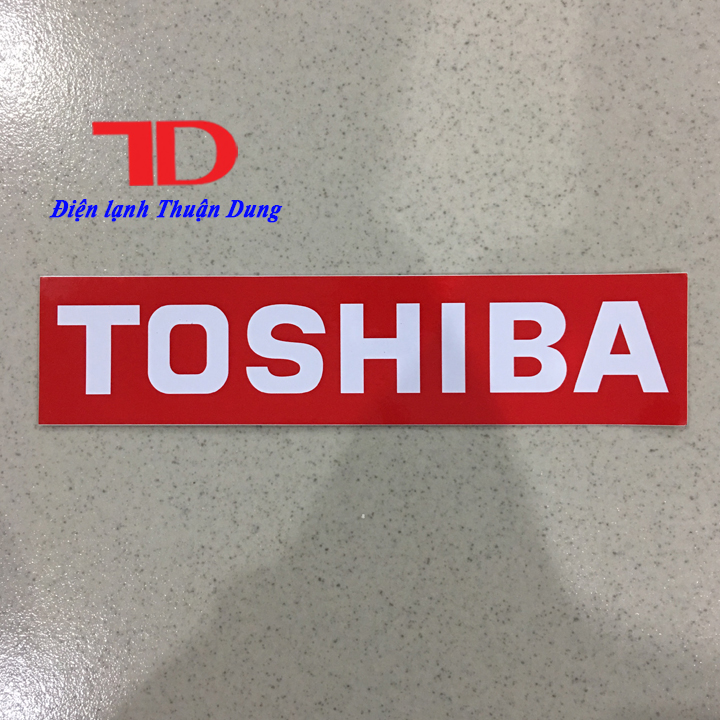 Tem máy lạnh TOSHIBA đỏ