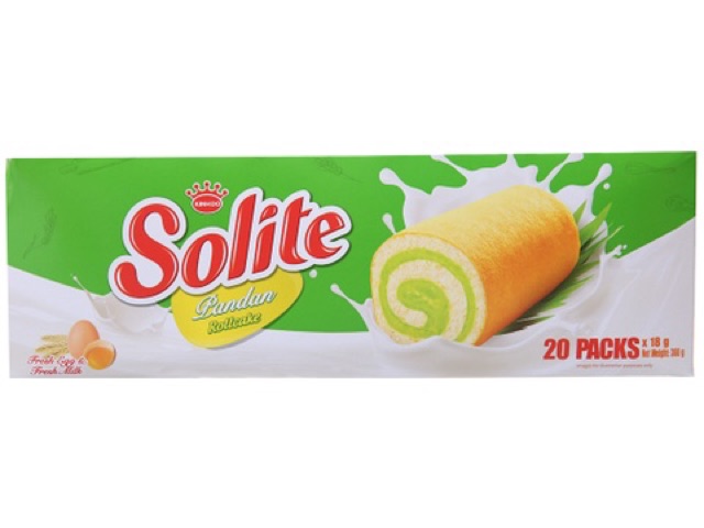 Bánh Bông Lan Cuốn Solite 360g Kinh Đô