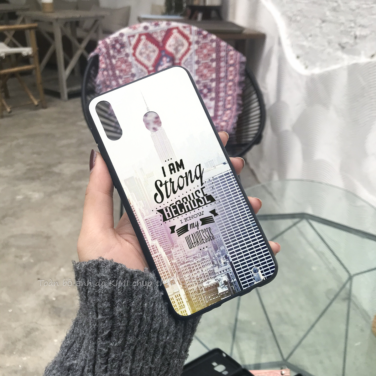 Ốp kính cường lực cho máy Oppo realme 3, realme 3 pro, reno, findx, realme 5 , realme 5 pro kimicase