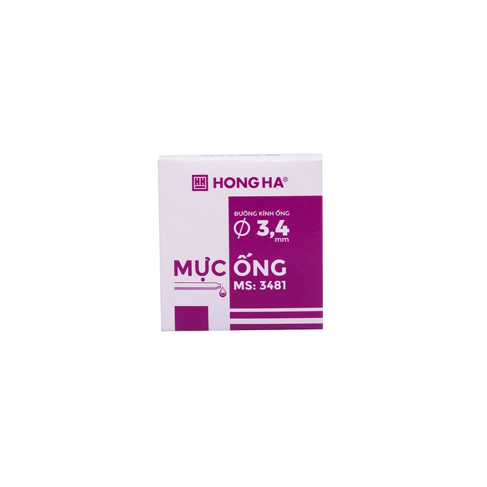 Hộp 6 ống mực hồng hà 3,4mm