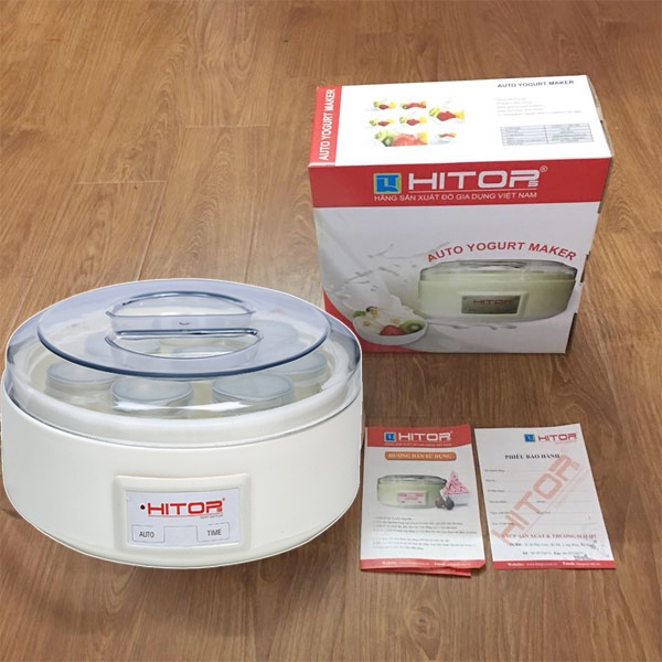 Máy ủ sữa chua kèm 8 cốc thủy tinh cao cấp Hitops