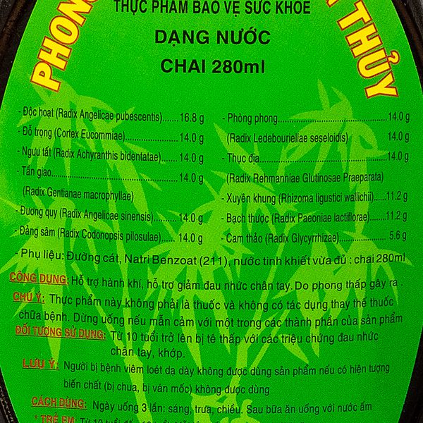 Phong Tê Cốt Thống Thuỷ  280Ml