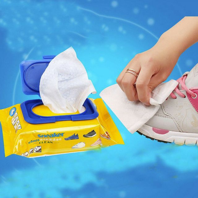 Khăn Ướt Chuyên Dụng Lau Vệ Sinh Giày Thể Thao Sneaker Siêu Sạch Nhanh Chóng Và Tiện Lợi Khi Đi Du Lịch Đi Chơi Xa
