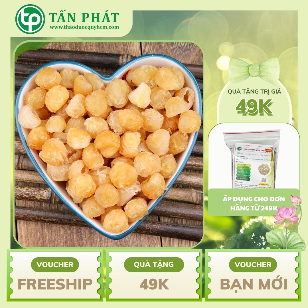 Long nhãn khô 500g - Hàng công ty chuyên làm ra các món ăn thơm ngon và bổ dưỡng - Thảo Dược Tấn Phát