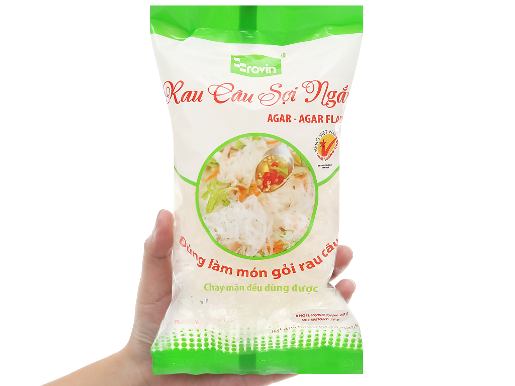 Rau câu sợi Agar agar Hoàng Yến gói 20g - Giastore