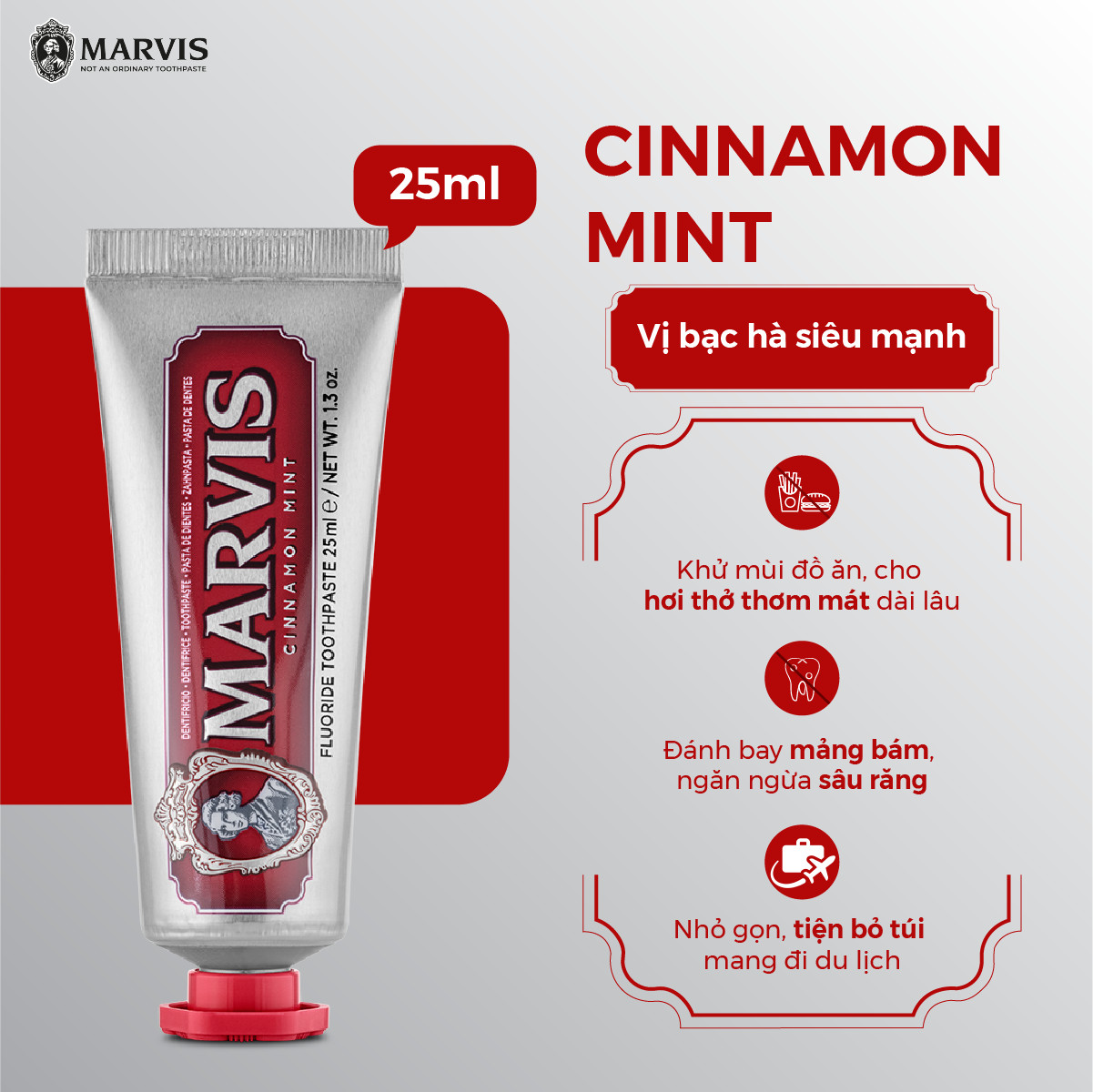 Kem Đánh Răng Marvis Cinnamon Mint