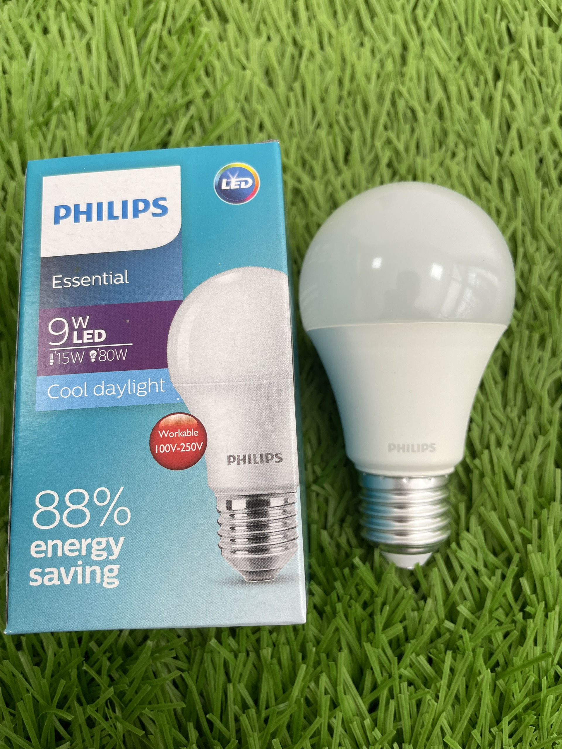 Bộ 4 Bóng Led Bulb Philips ess 9w 6500k E27 220V