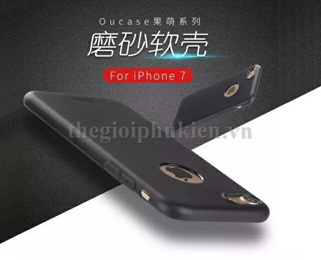 Ốp lưng iPhone 7/8/8 Plus/7 plus ,OuCase Dẻo Màu Đen"