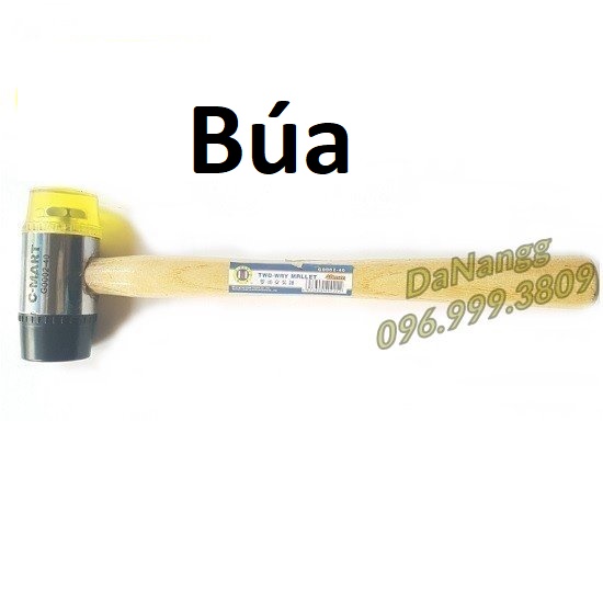 Búa cao su 2 đầu đài loan đường kính búa 40mm