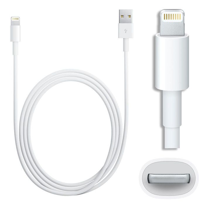 [ TẶNG TAI NGHE ] Combo Củ Dẹt + Cáp Sạc Cho Iphone 5/6/7/8, Sạc 5V 1A