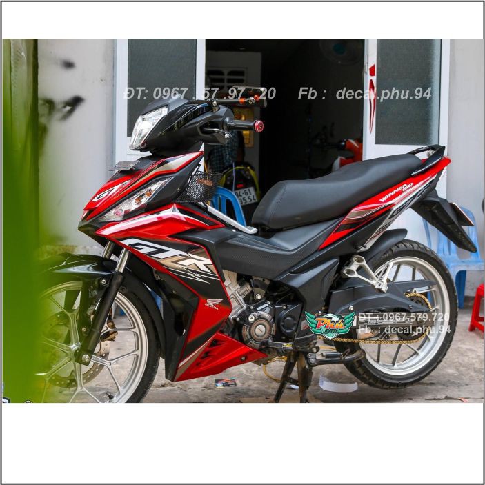 Tem rời Winner GTr đỏ đen bạc (H)