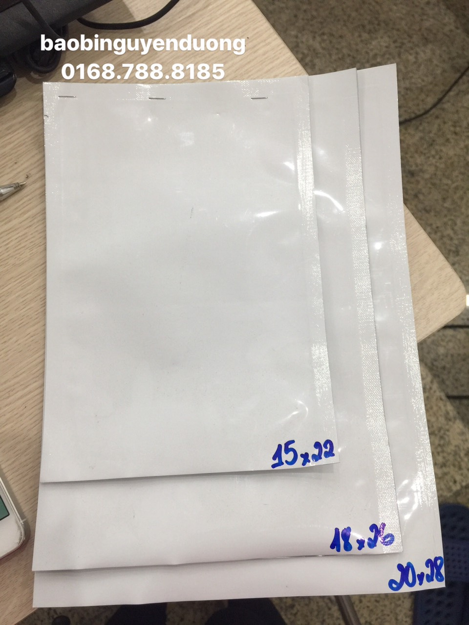 1kg Túi ba biên 2 mặt sữa