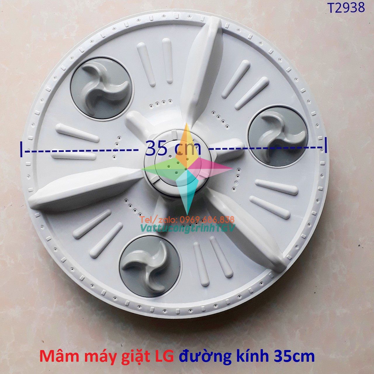 Mâm máy giặt LG cửa đứng  ĐK 35 cm - 37cm