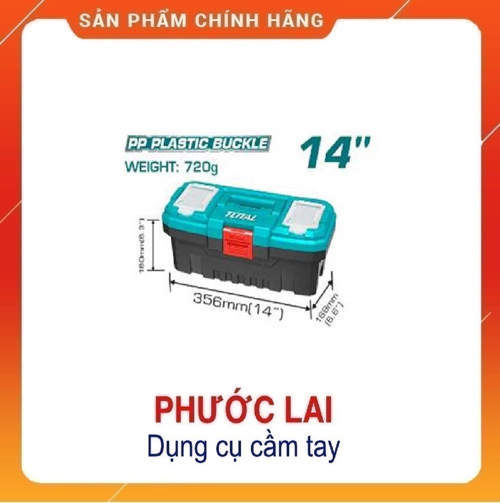 Hộp đựng đồ nghề khóa nhựa TOTAL ( 14 , 17 , 20 inch )