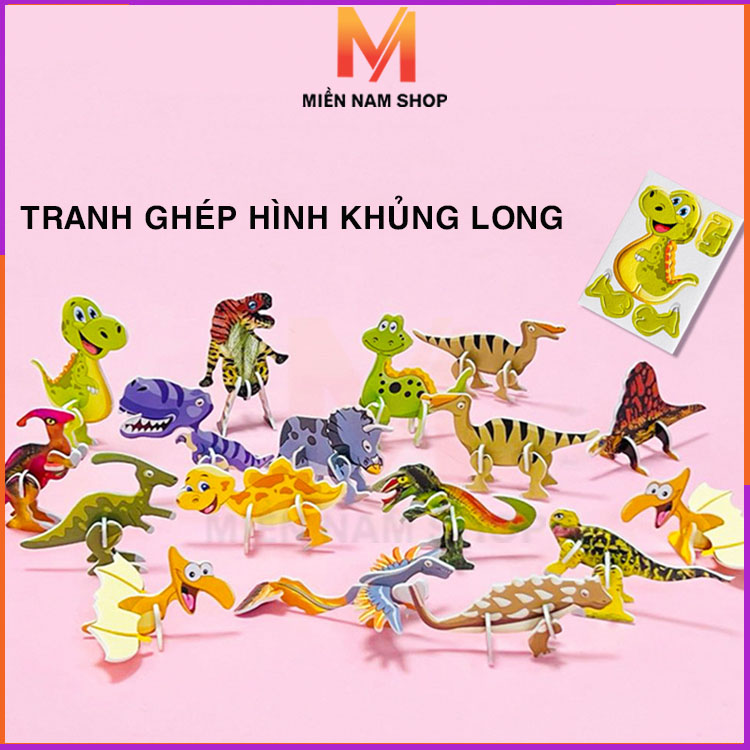 Đồ chơi lắp ráp mô hình 3D mini bằng xốp
