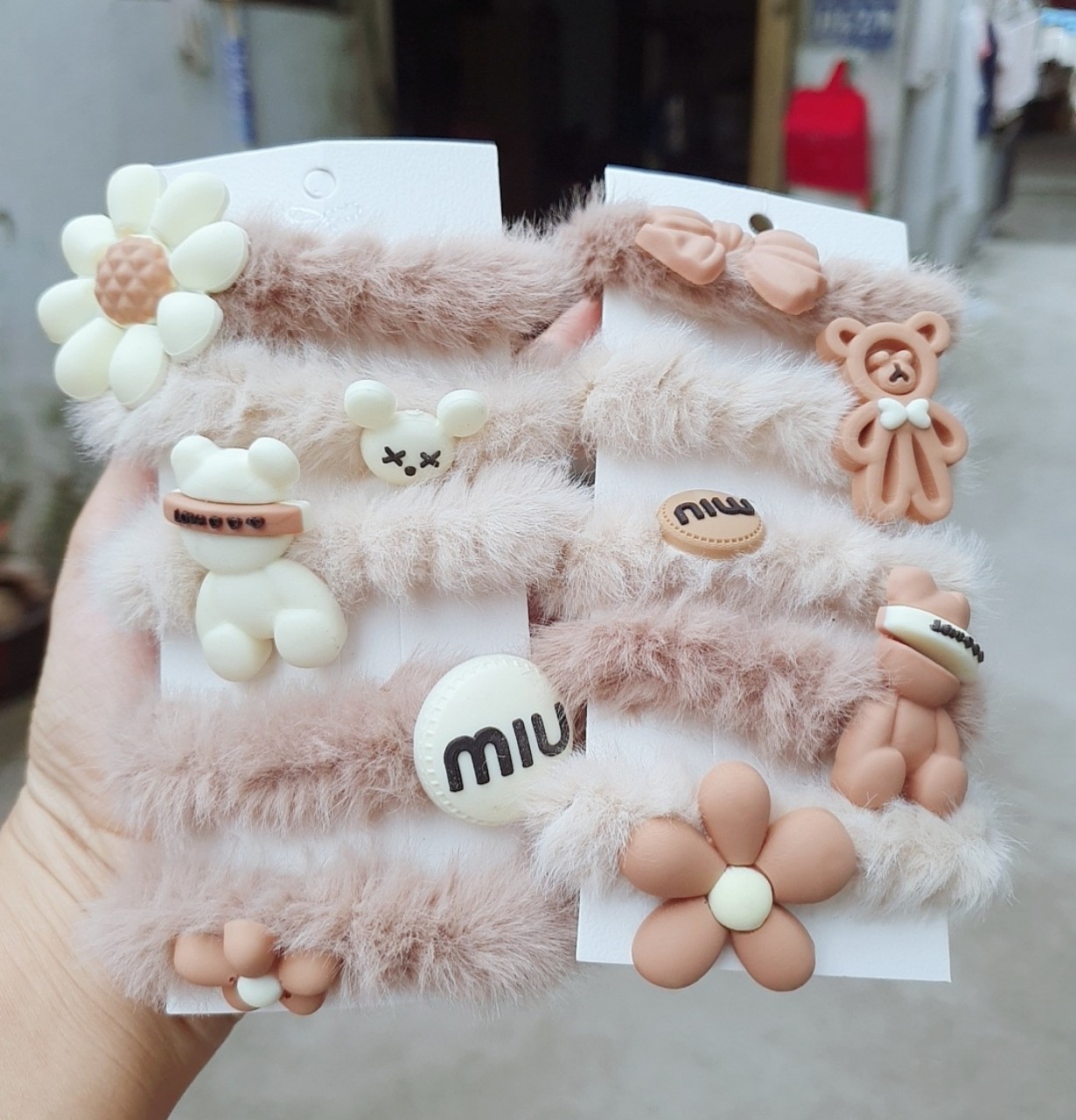 Set 5 dây cột tóc buộc tóc cực xinh cho mẹ và bé - giao ngẫu nhiên