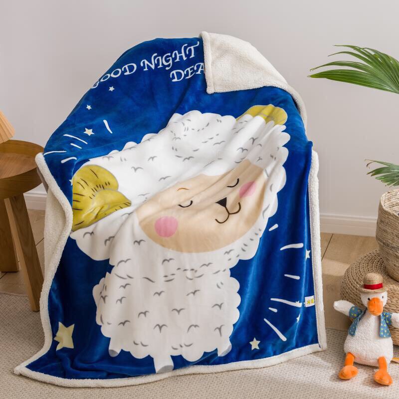 Chăn đắp lông cừu siêu mềm cho bé 1mx1m4