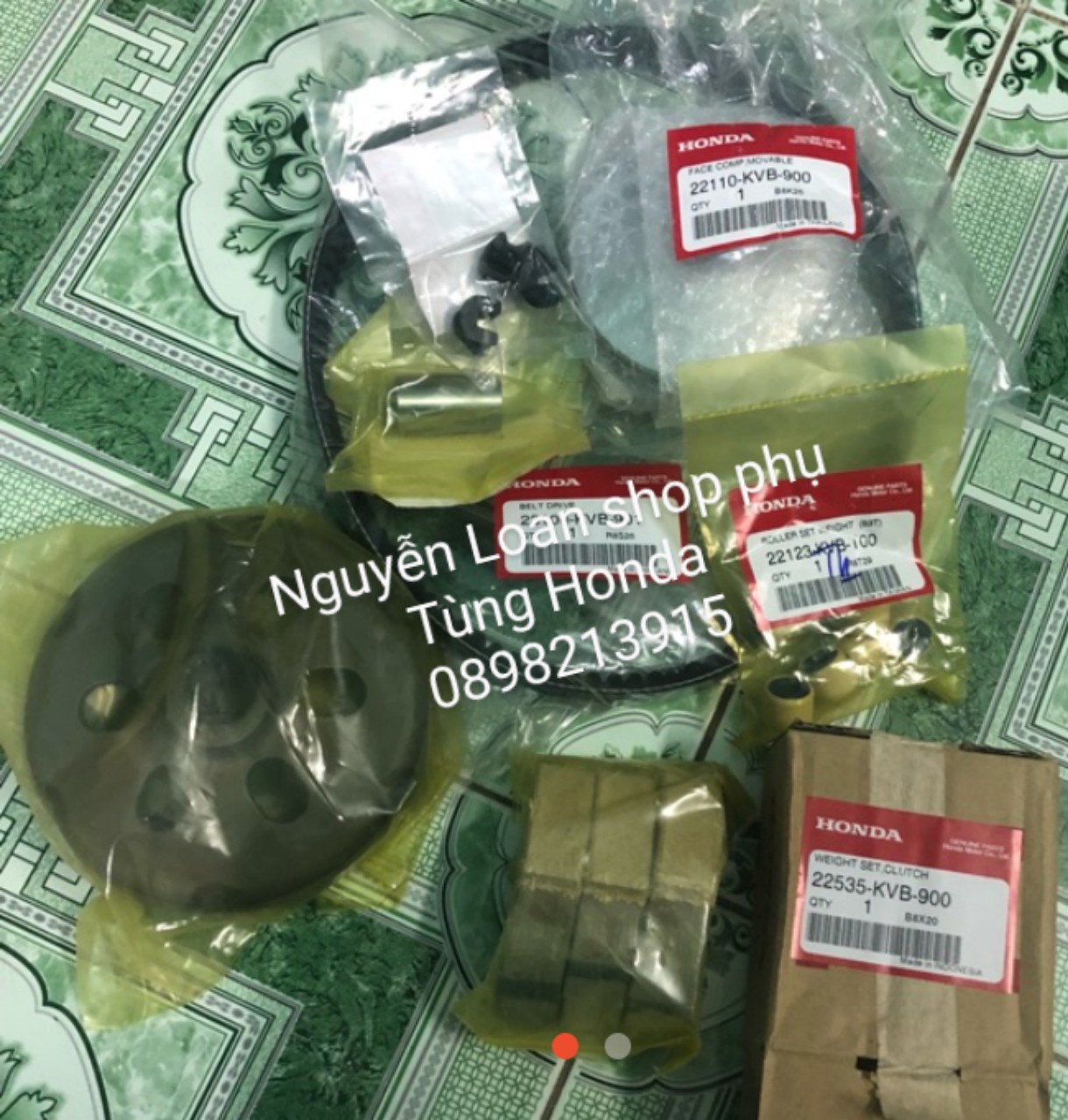 Honda - full bộ nồi trước + bộ nồi sau ab 110 + ab 110 fi hàng zin chính hãng honda thái lan