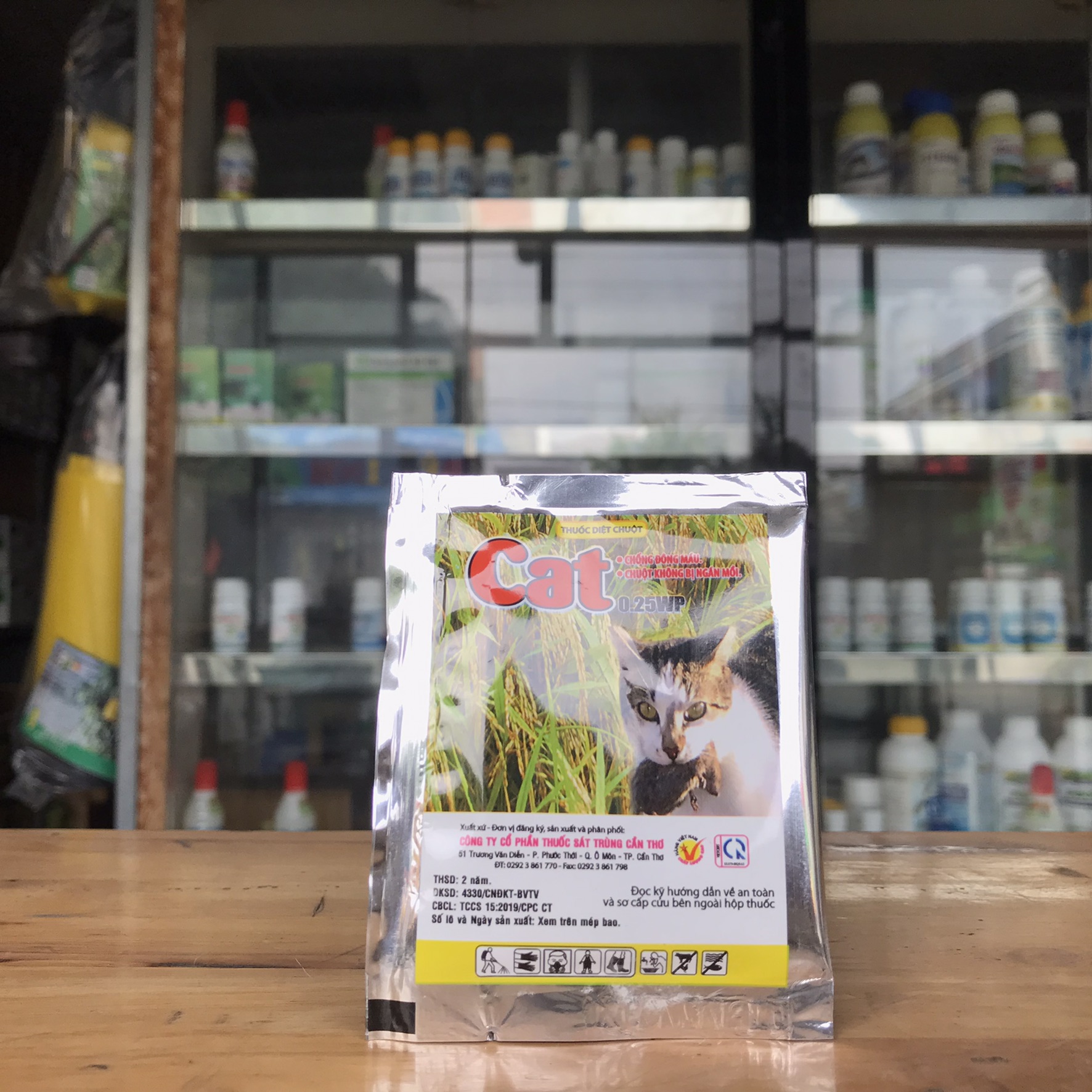 Thuốc diệt chuột Cat 0.25WP (gói 10g)