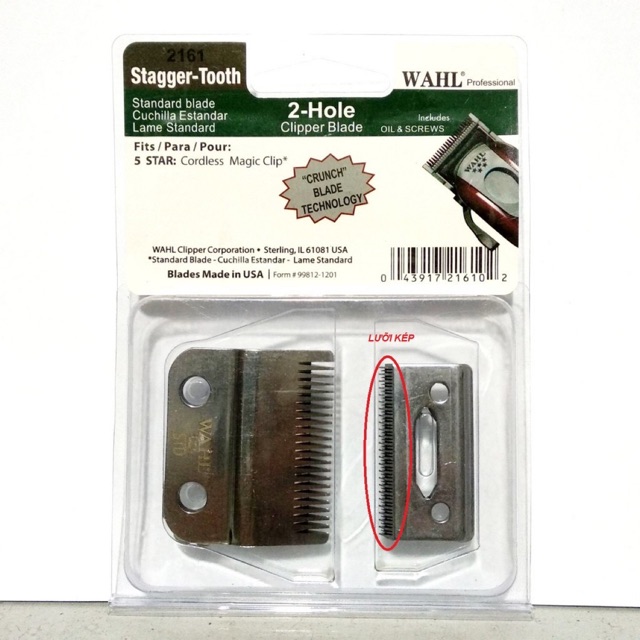 Lưỡi Kép Tông Đơ Cắt Tóc Wahl - Lắp được nhiều dòng tông đơ barber
