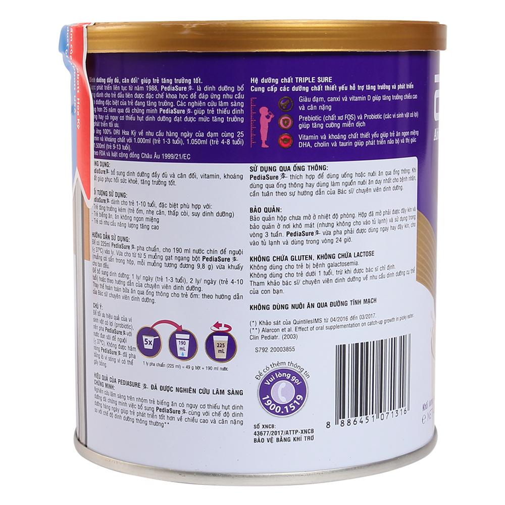 Sữa bột Pediasure BA hương vani 400g