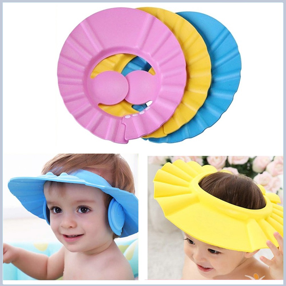 NÓN CHỐNG THẤM NƯỚC KHI GỘI ĐẦU CHO BÉ