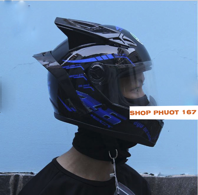 Kính trong gắn nón Fullface AGU