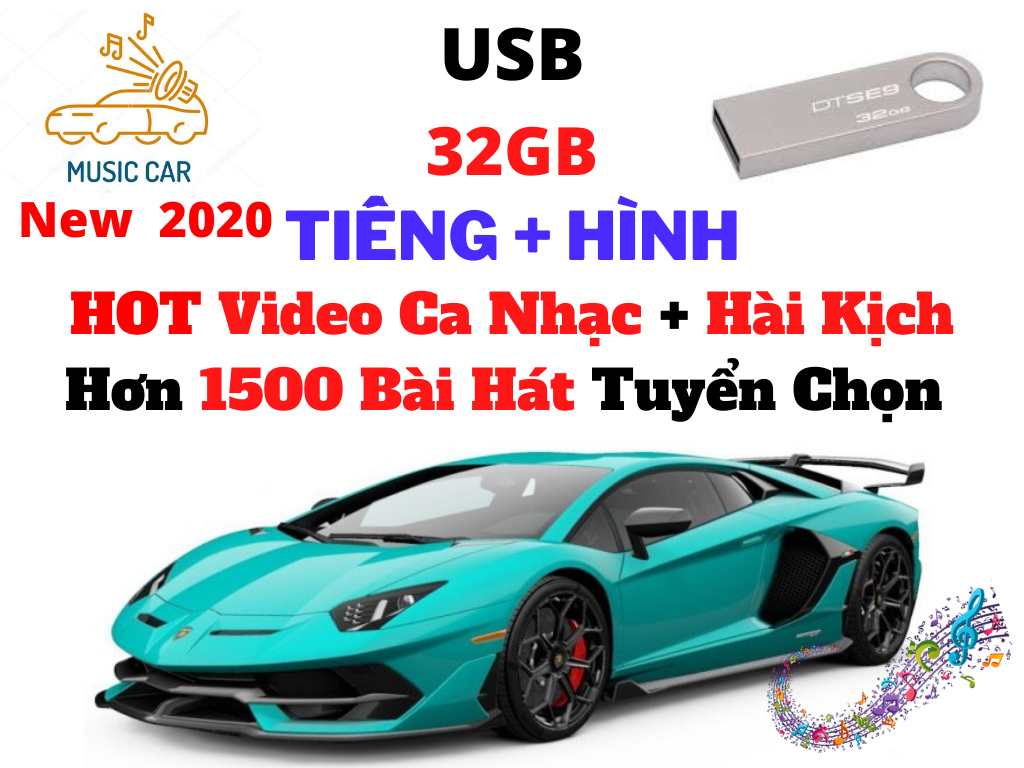 [HCM][32G] USB Nghe Nhạc Hình Nhạc Tiếng Cho Xe Hơi Nhạc Trẻ Video Hài Kịch Nhạc Bolero Mới Nhất 2020