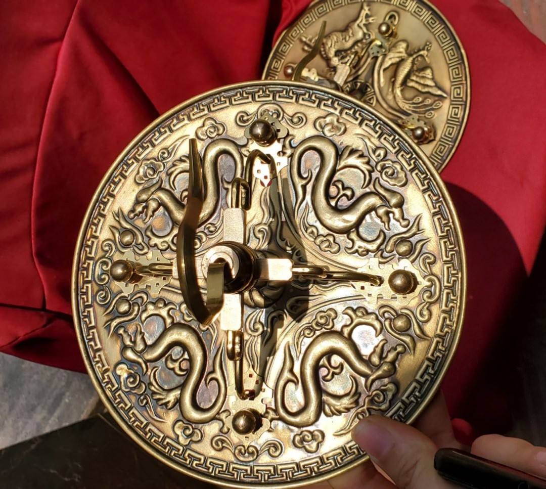 1 mâm đồng + 1 chao cho lồng chim