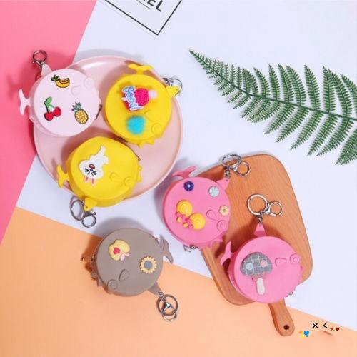 VÍ SILICON HÌNH CÁ SIÊU CUTE