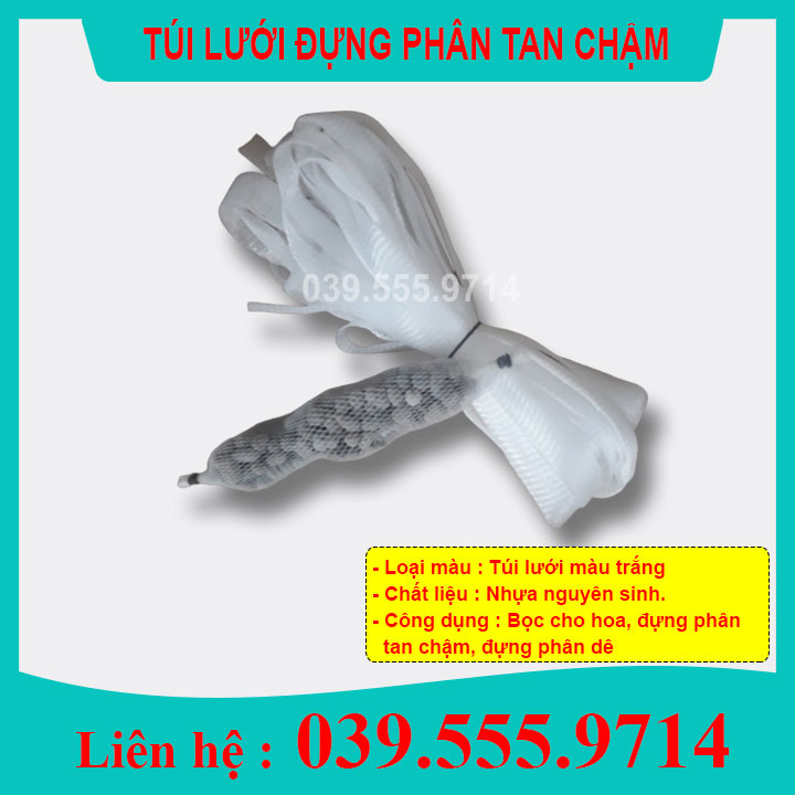 Túi lưới bao hoa & đựng phân tan chậm 1kg - lưới bền đẹp