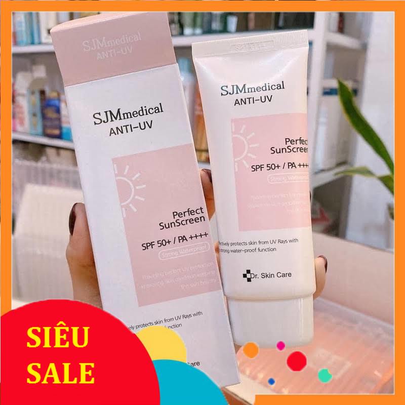 Kem Chống Nắng SJM Medical Anti UV Perfect SunScreen SPF50+ 60g Chống Nước , Nâng Tone , Kiểm Soát Nhờn Hiệu Quả