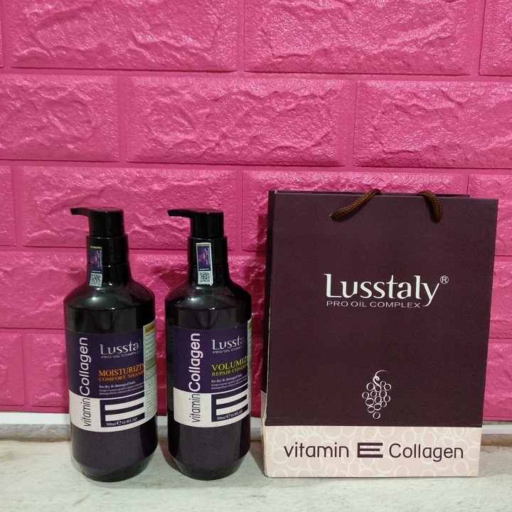 [HCM]Bộ gội xã Lusstaly VitaminEcollagen 500ml