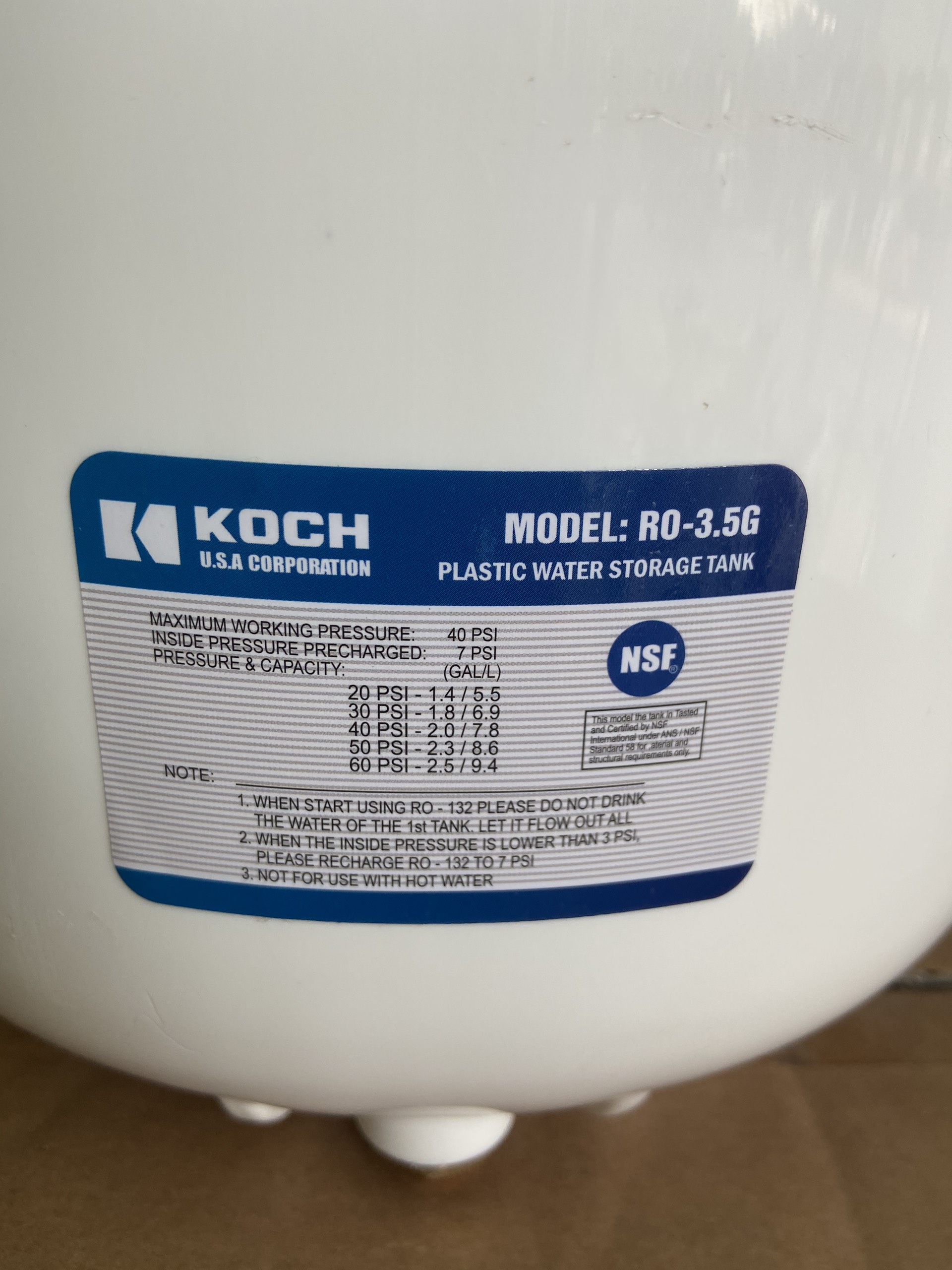 Bình áp máy lọc nước - Dùng cho máy lọc nước RO