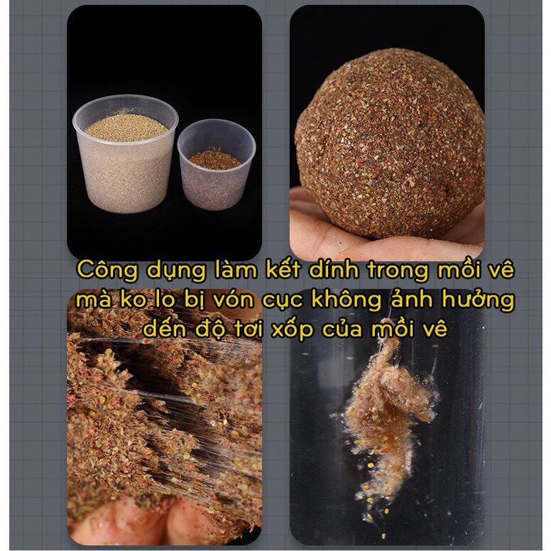 COMBO   2 LỌ MỒI BỘT TƠ NHỆN CHUYÊN CÂU ĐÀI