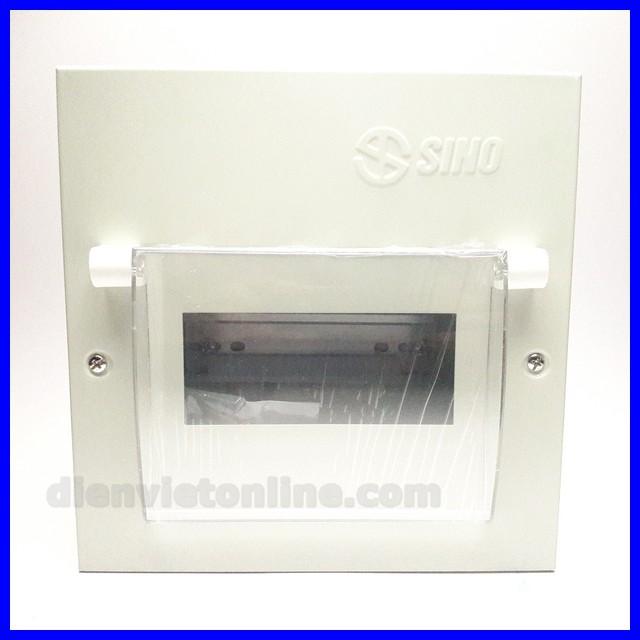 Tủ điện sắt gắn CB âm tường cao cấp Sino ( 6 module ) - Shop uy tín và chất lượng