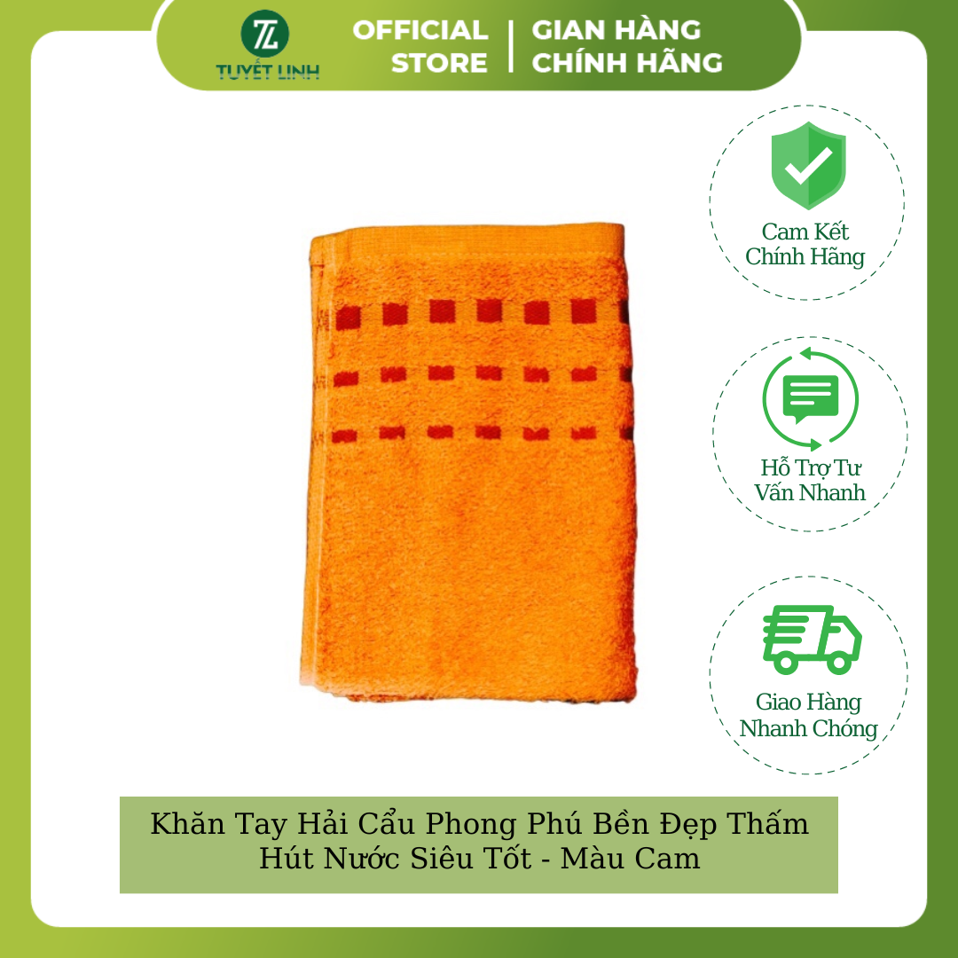 Combo 10 khăn mặt hải cẩu phong phú 100% cotton thấm hút nước tốt