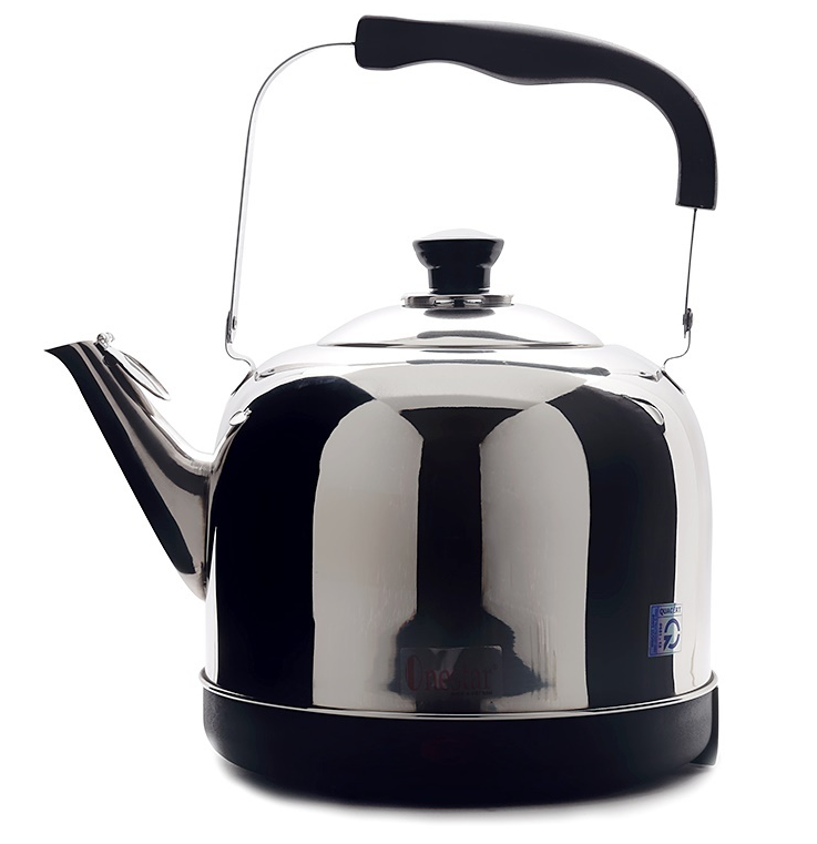 Ấm đun nước inox - 4L- 1500W (inox trắng)