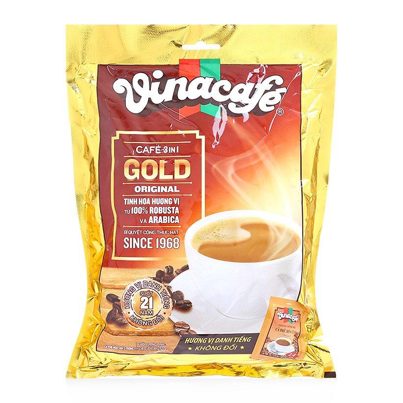 Thùng Vinacafe Gold 20 Bịch Lớn (24 gói x 20gr mỗi bịch)