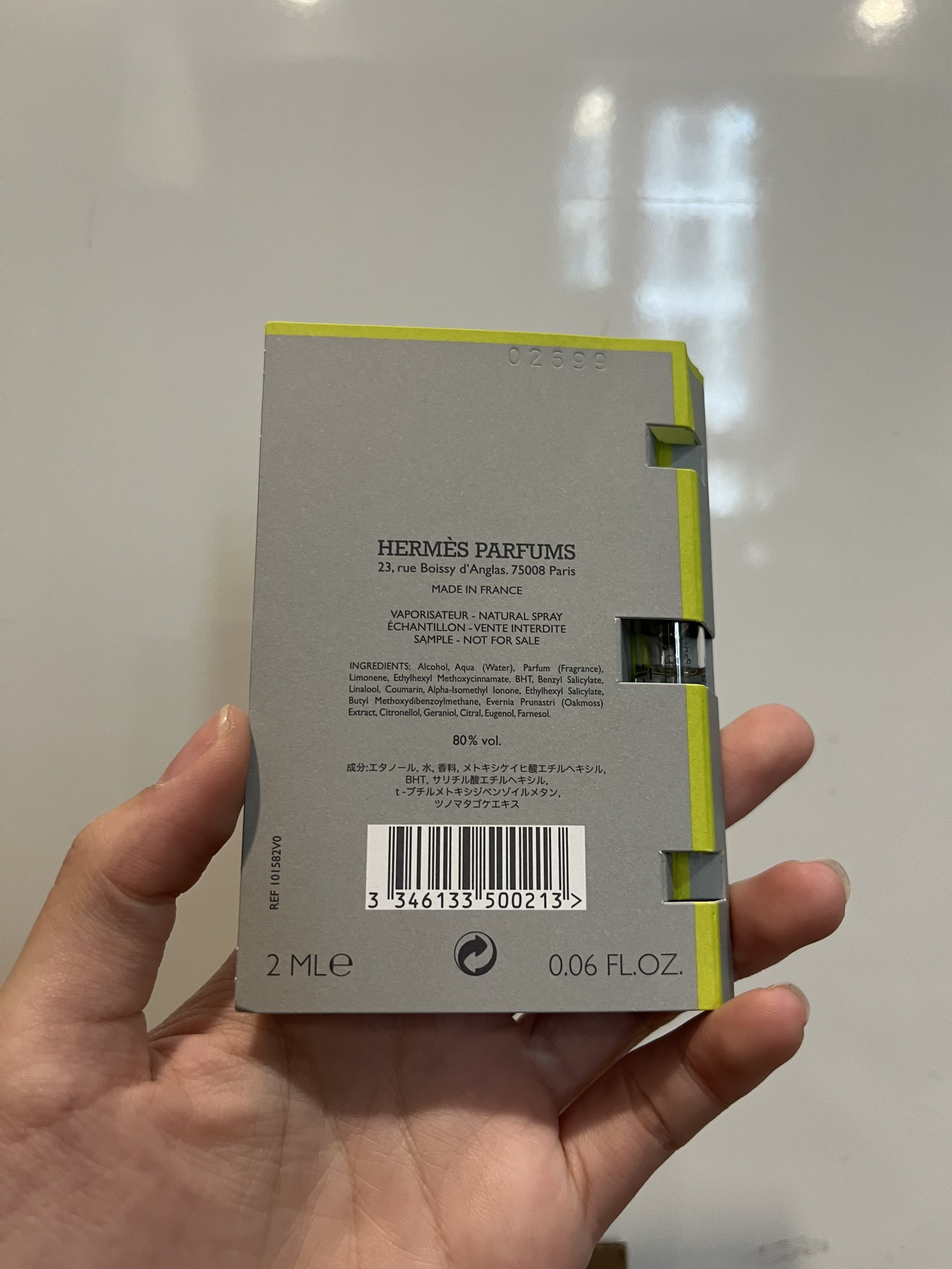 Mẫu thử nước hoa Vial Hermes H24 - EDT - 2ml