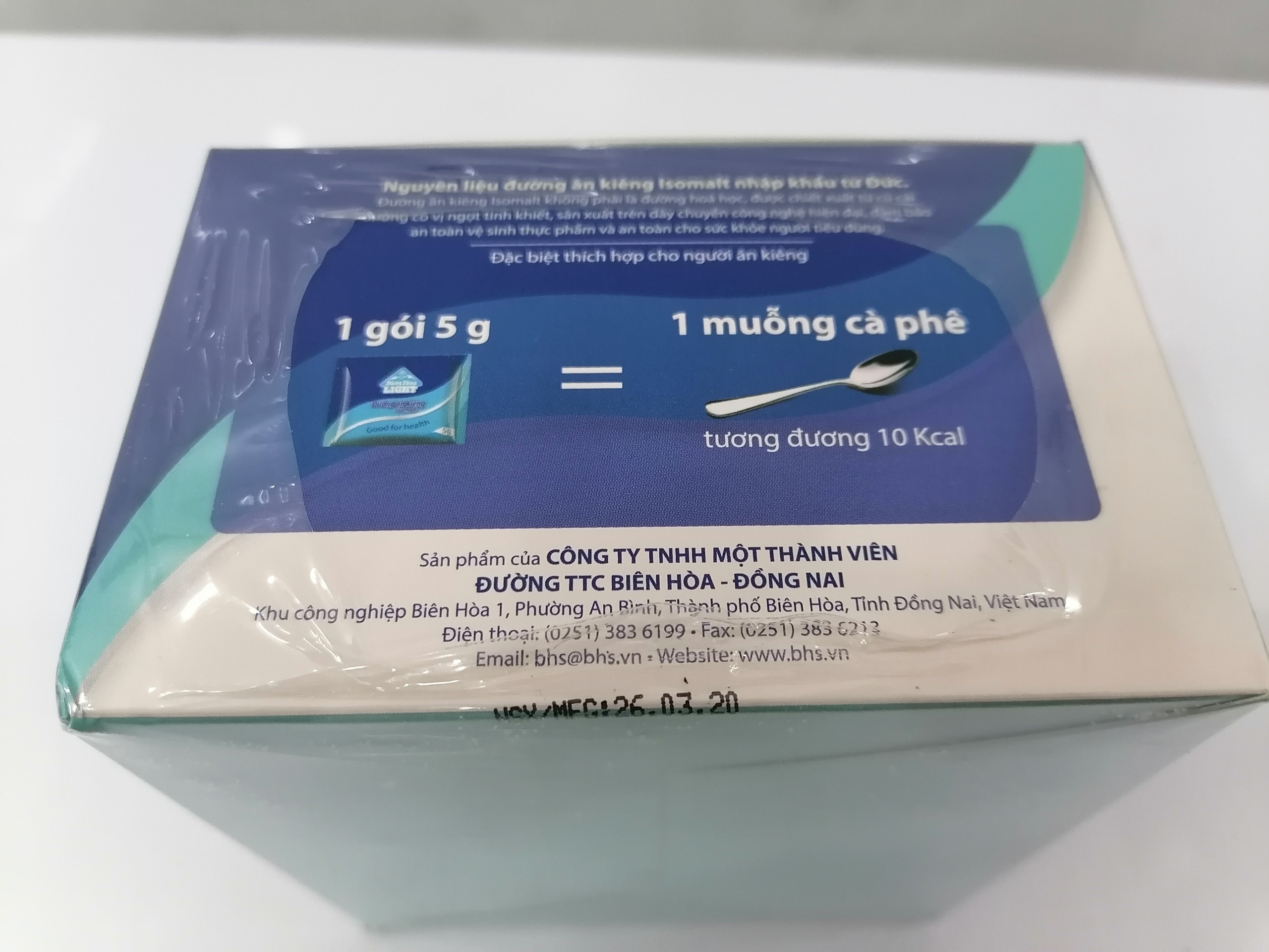 [Hộp 250g (50 gói x 5gram)] ĐƯỜNG ĂN KIÊNG [VN] BIÊN HÒA Isomalt (bph-hk)