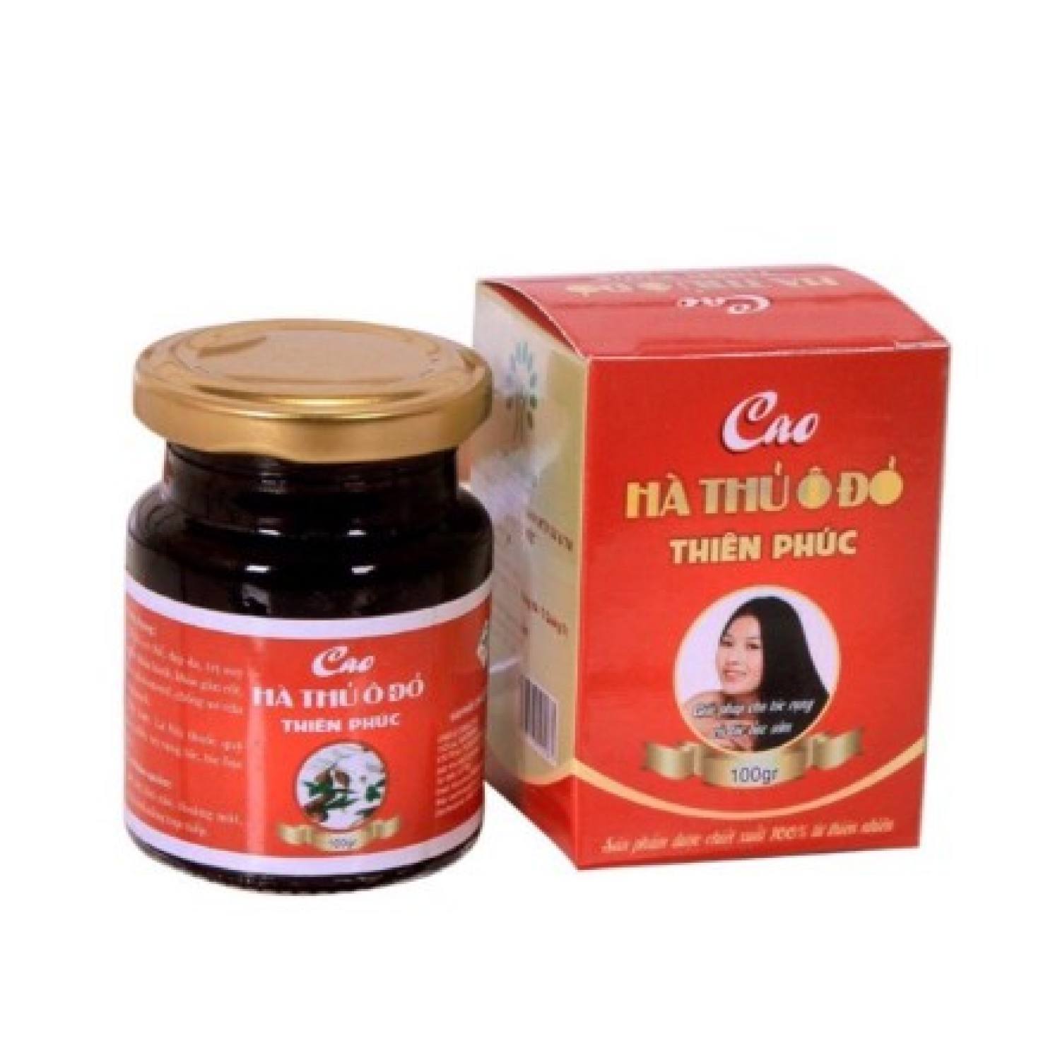 Cao hà thủ ô đỏ 100% nguyên chất lọ 100gr Thiên Phúc việt