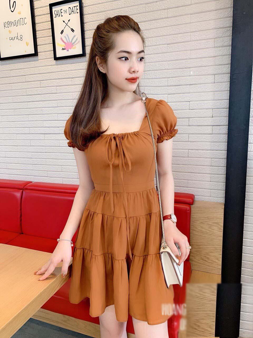 Đầm Nữ  Xếp Tầng Thời Trang Kiểu Mới Sgr Đ49