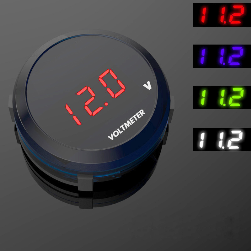 [HCM]Đồng Hồ Volt Mẫu Tròn Gắn Xe Máy [ 1 Chiếc ]