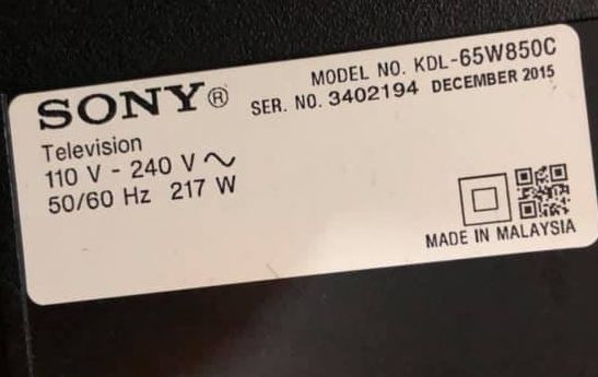 Bo mạch Tivi SONY: 65W850C